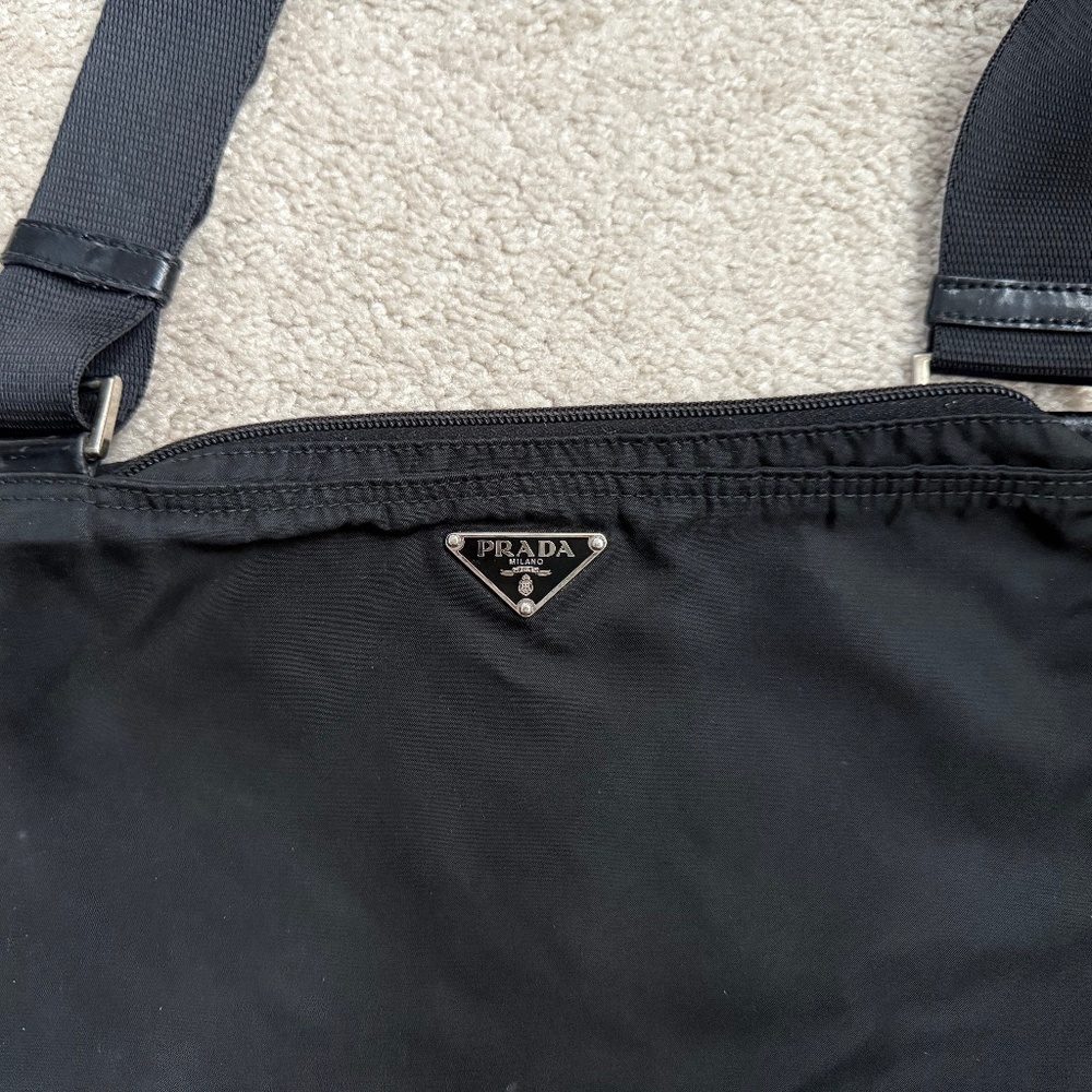 Authentic Prada Nylon Crossbody bag, Black with adjustable shoulder strap - Picture 14 of 14